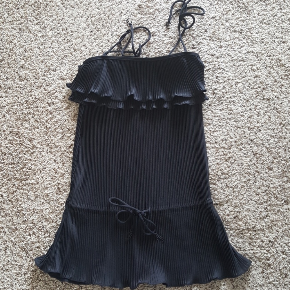 Juicy Couture Navy Ruffle Mini Dress